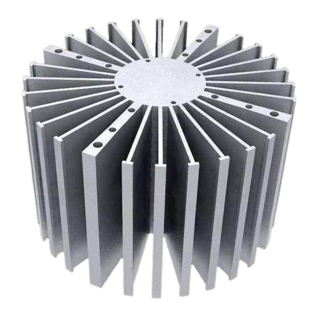 Runder Kühlkörper aus extrudiertem Aluminium